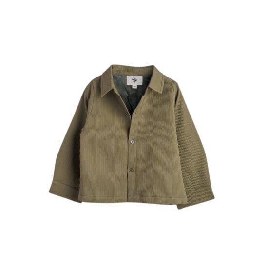 Olive Green Warm Padded Shirt